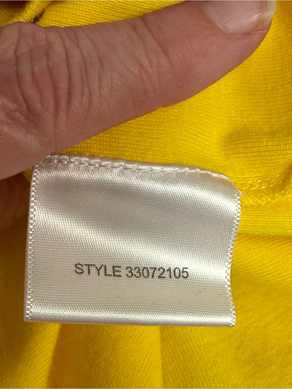Tory Burch Yellow Button Polo Top Large Preppy Luxury Cotton Shirt - Picture 9 of 11